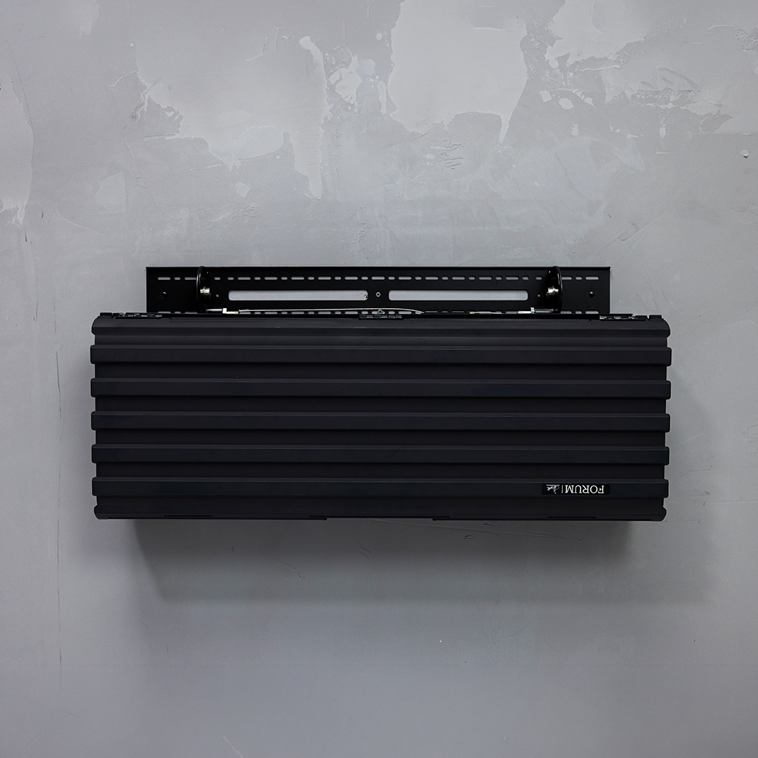 FORUM Wall Mount holding Theseus, mounted on a concrete wall