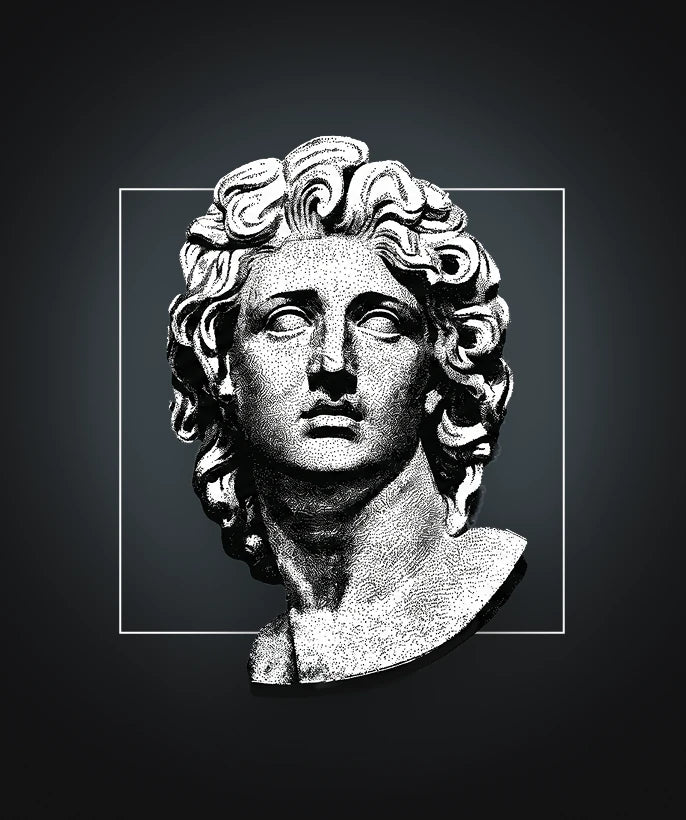Engraved bust of Alexander the Great