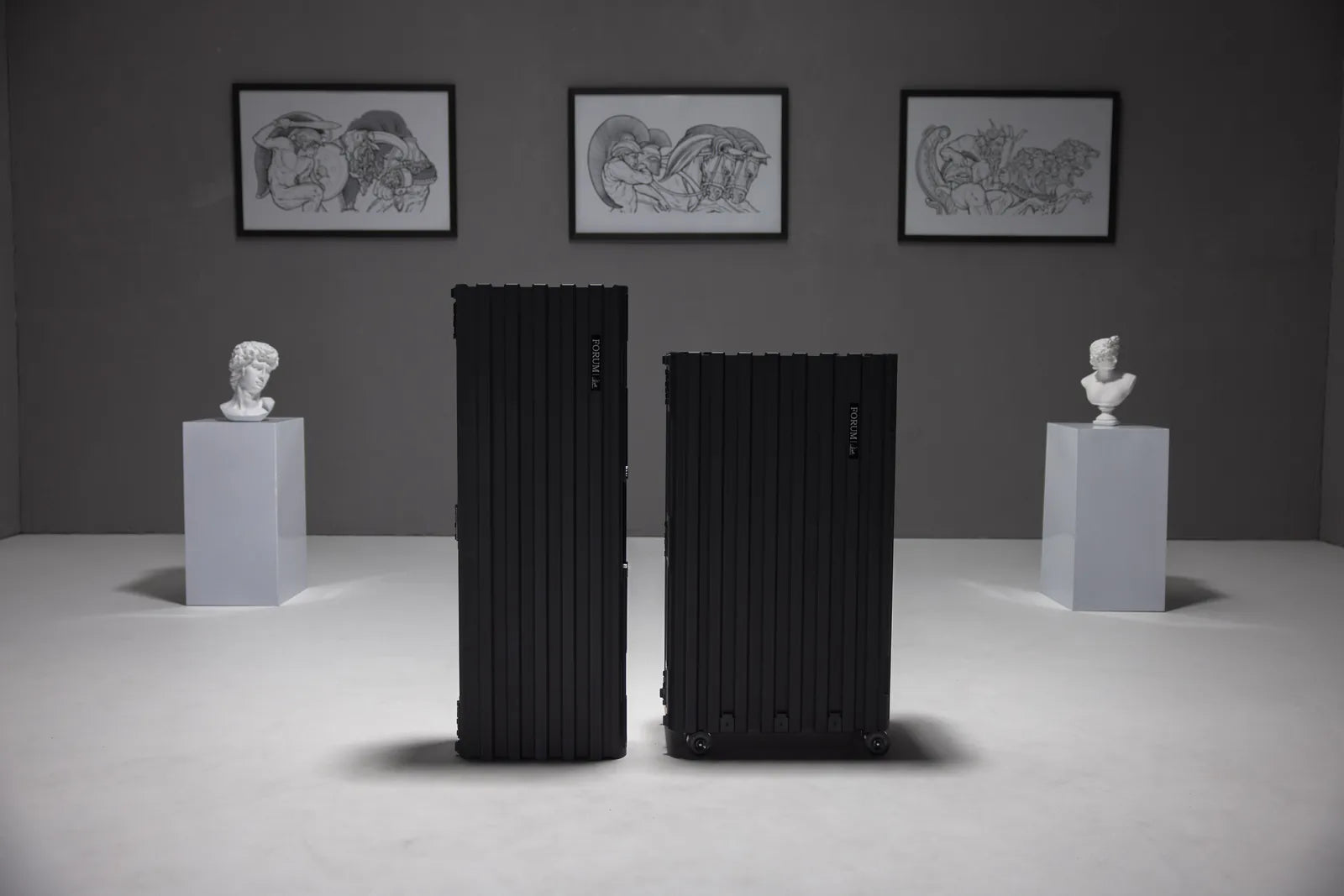 The pair in the studio